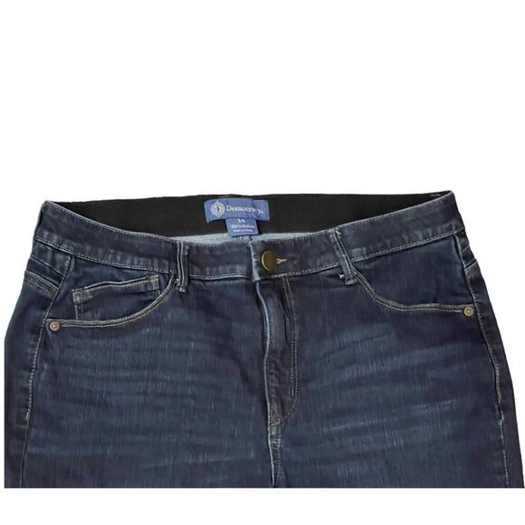 Democracy‎ Women's Jeans Ab Technology Reworked Upcycled High Rise Bling Size 14 - Picture 3 of 11